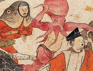 江戸時代、日本にもハロウィンのような仮装文化があったのは理解できる。でも、まさかタコや魚や大根に仮装してたなんて……想定外。
