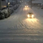 京都市内に大雪警報が発表されていますが ここで、滋賀県彦根市の現在の様子を見てみましょう。