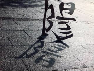 この作品、凄いの！ 『陽』という漢字の影が『陰』になってるのっ‼︎