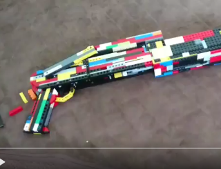 LEGOブロックでレゴの弾がでるSPAS12作ってみた